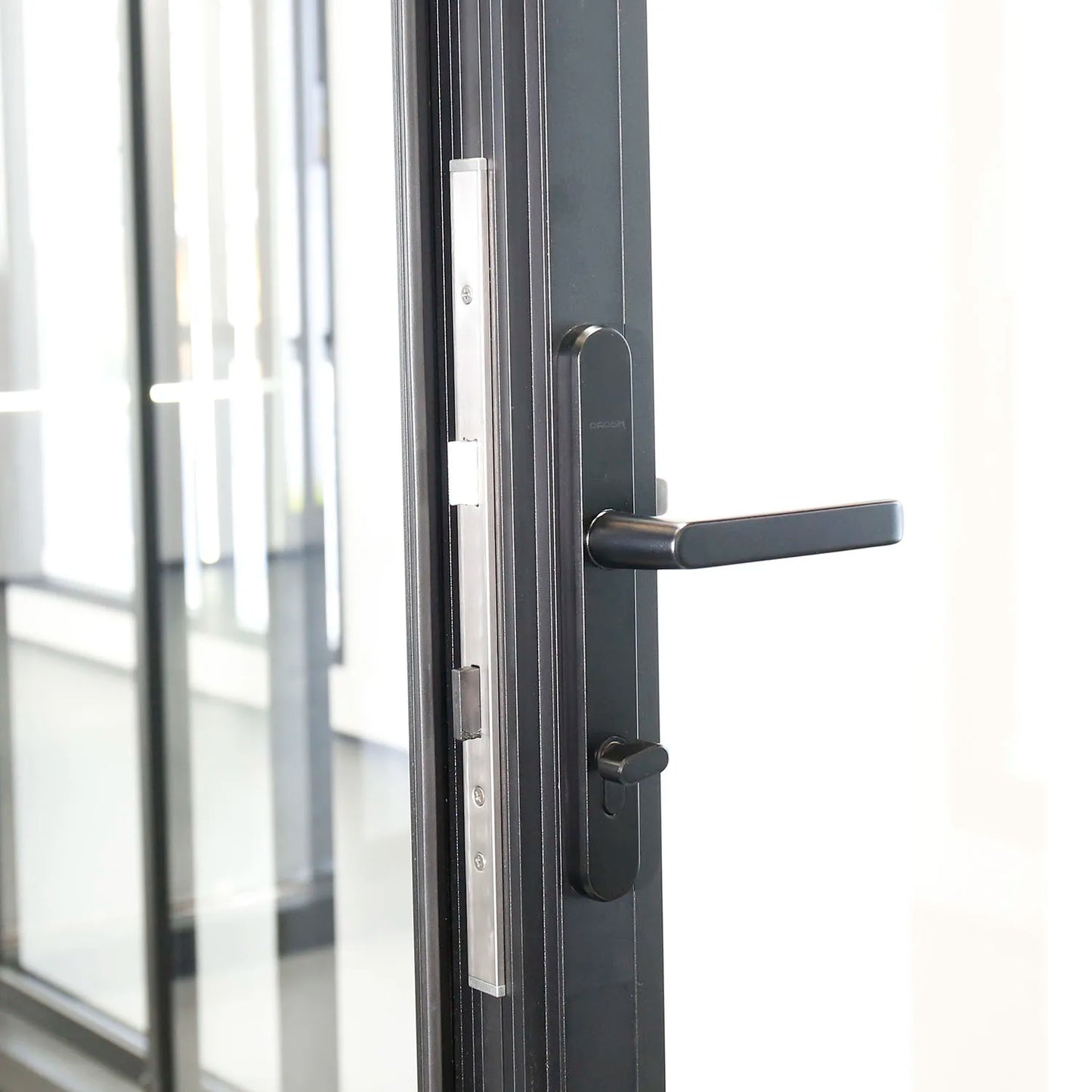 Exterior Patio Doors Modern Waterproof Glass Bifold Door for House Thermal Break Aluminum Accordion Type Folding Door