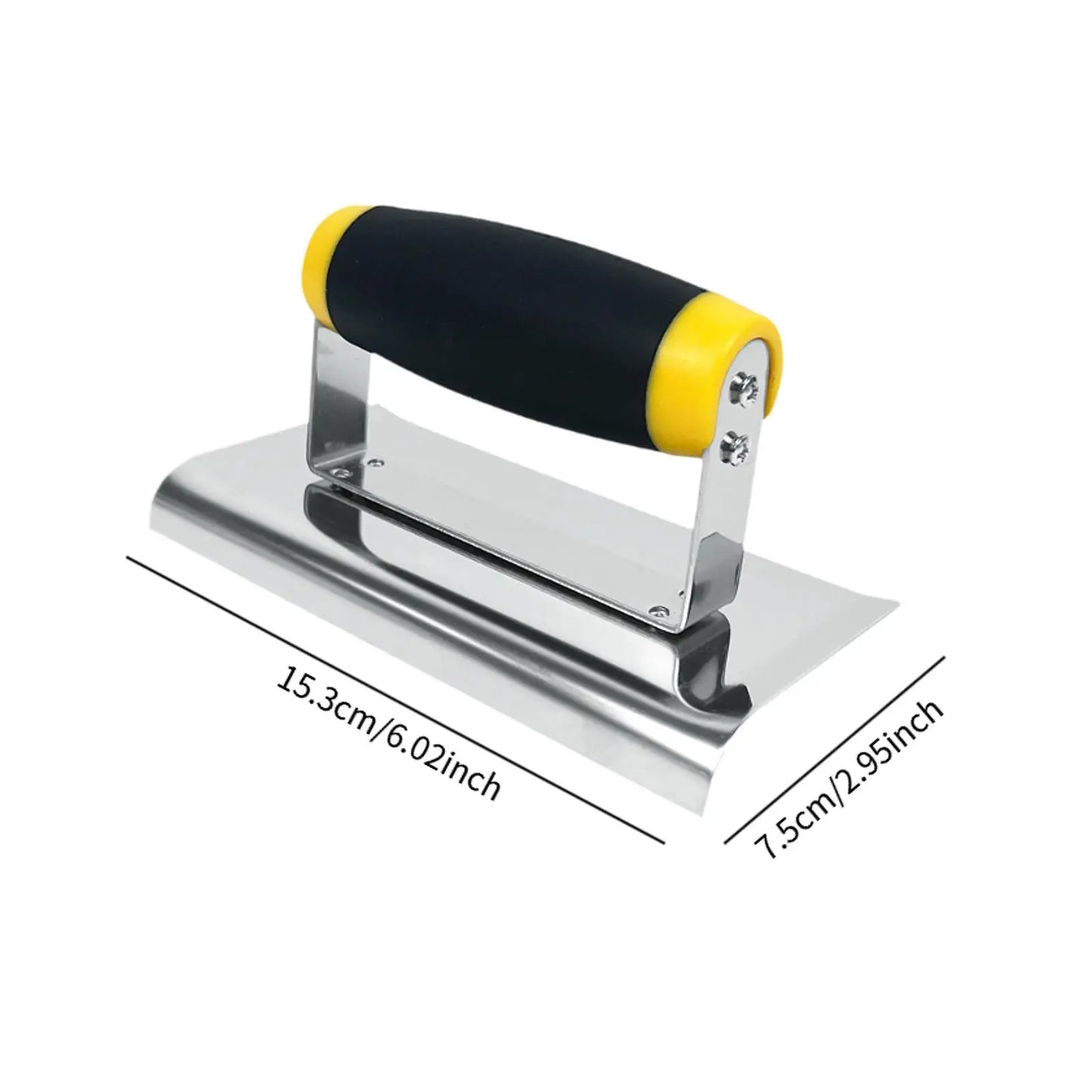 Stainless Steel Corner Trowels corner tool Plastering Trowel Concrete Trowel Drywall Tool Rubber Handle Corner Shaping Trowel