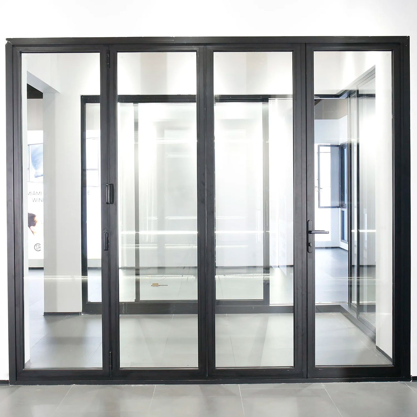 Exterior Patio Doors Modern Waterproof Glass Bifold Door for House Thermal Break Aluminum Accordion Type Folding Door
