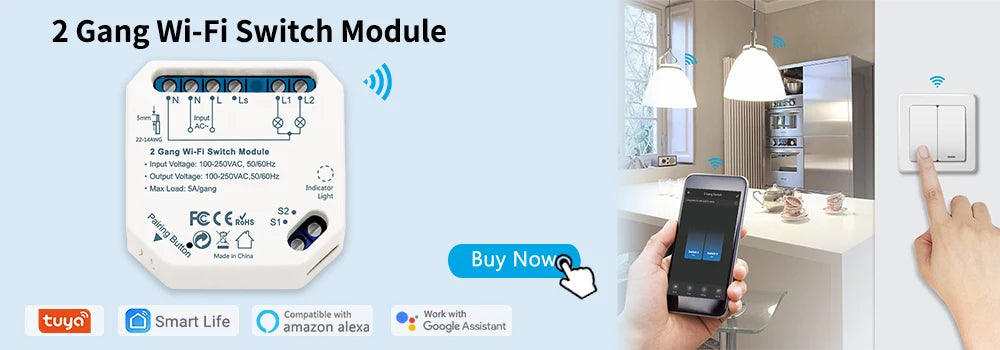 Smart WiFi Curtain Blinds Switch for Roller Shutter Electric Tubular Motor Google Home Alexa Echo Smart Home App Timer Profi-Group