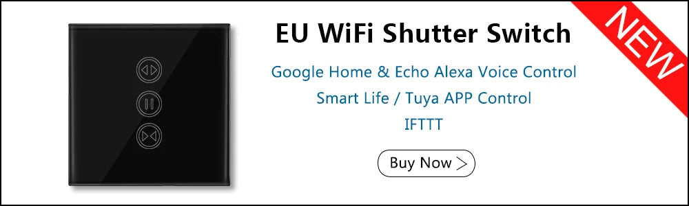 Smart WiFi Curtain Blinds Switch for Roller Shutter Electric Tubular Motor Google Home Alexa Echo Smart Home App Timer Profi-Group