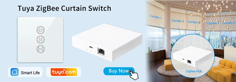 Smart WiFi Curtain Blinds Switch for Roller Shutter Electric Tubular Motor Google Home Alexa Echo Smart Home App Timer Profi-Group