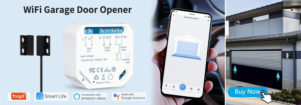 Smart WiFi Curtain Blinds Switch for Roller Shutter Electric Tubular Motor Google Home Alexa Echo Smart Home App Timer Profi-Group