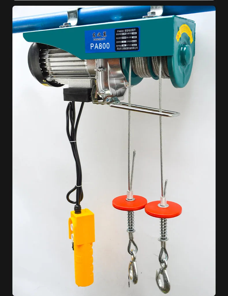 Double drum electric hoist 220v electric lifting scaffold automatic lifting mobile platform small motor