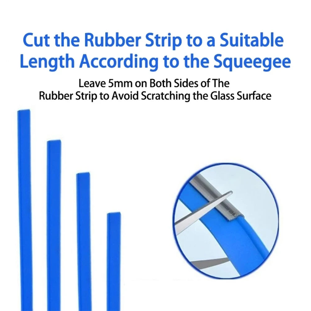 Glass Squeegee Refills Replacement Squeegee Rubber Glass Cleaning Profi-Group
