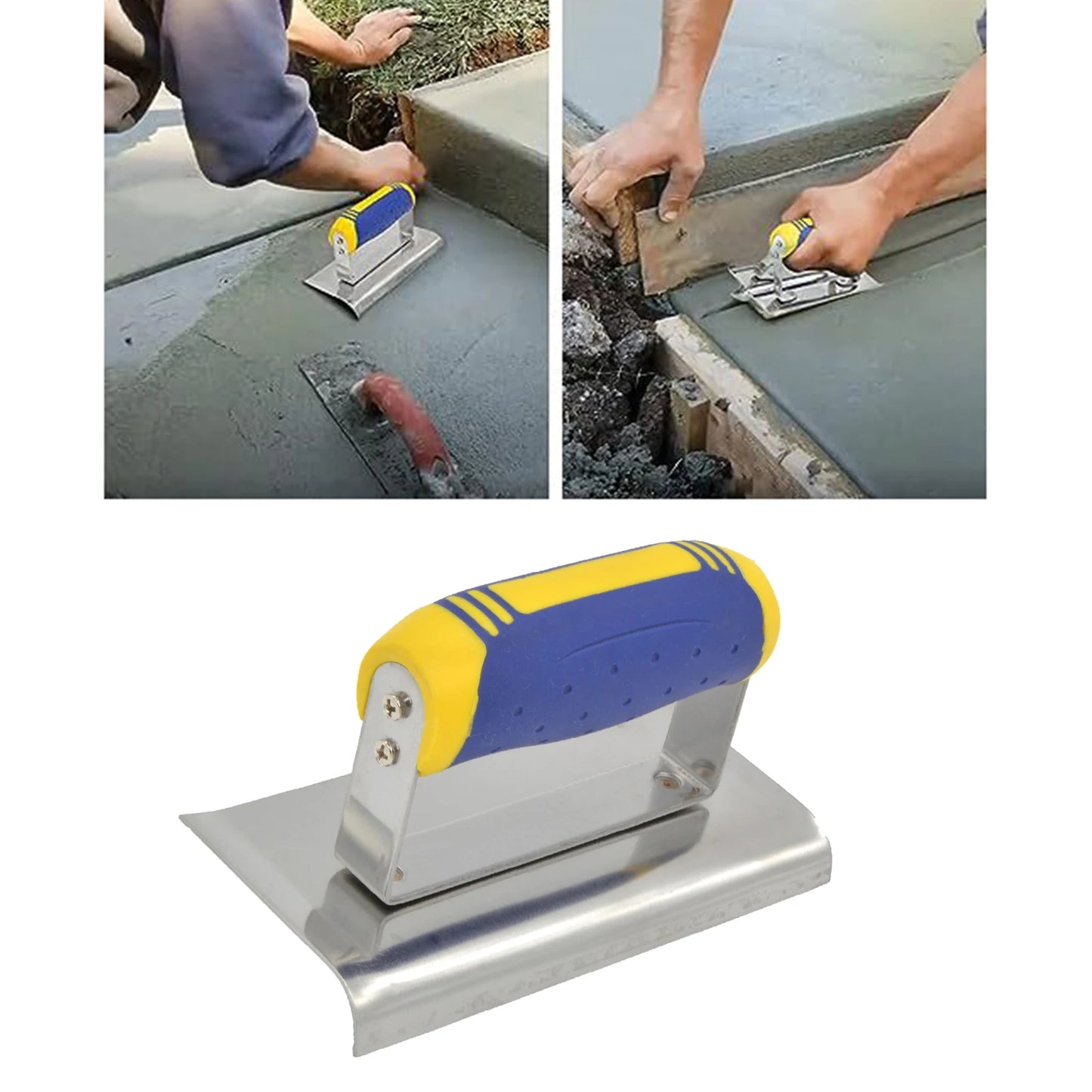 Stainless Steel Corner Trowels corner tool Plastering Trowel Concrete Trowel Drywall Tool Rubber Handle Corner Shaping Trowel
