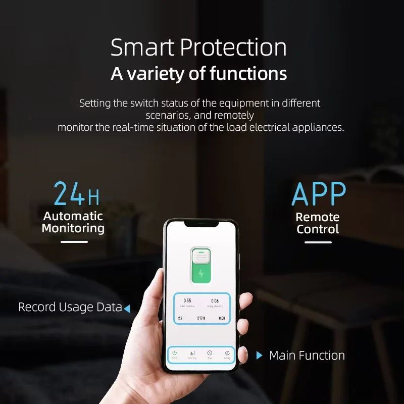 TUYA WIFI Smart Circuit Breaker Power Metering 1P 63A DIN Rail for Smart Home wireless Remote Control Smart Switch by APP TONGOU Profi-Group