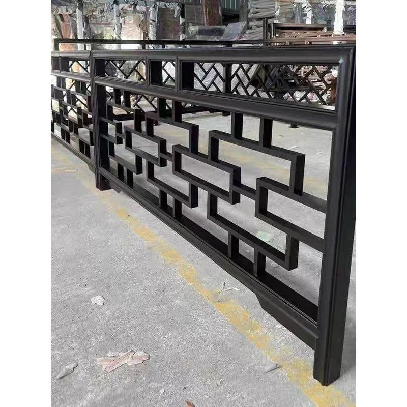Chinese antique aluminum alloy balcony guardrail aluminum art villa terrace