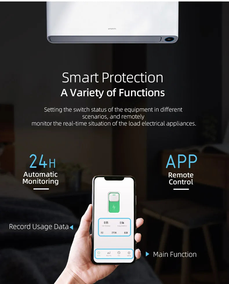 TUYA WIFI Smart Circuit Breaker Power Metering 1P 63A DIN Rail for Smart Home wireless Remote Control Smart Switch by APP TONGOU Profi-Group