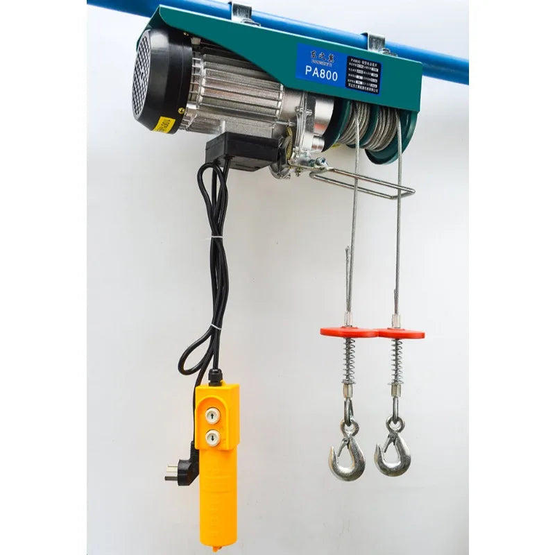Double drum electric hoist 220v electric lifting scaffold automatic lifting mobile platform small motor