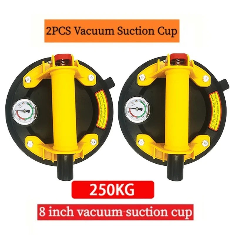 2PCS 1PCS 8 Inch Vacuum Suction Cup 250kg Air Pump Ventosas