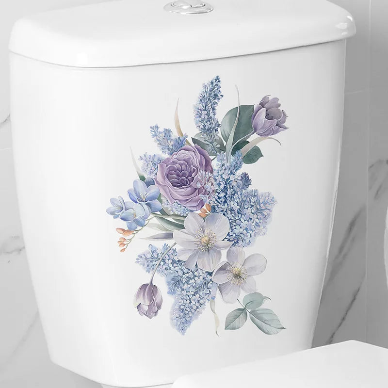 Green Plant Leaves Bathroom Toilet Sticker WC - Profi-Group