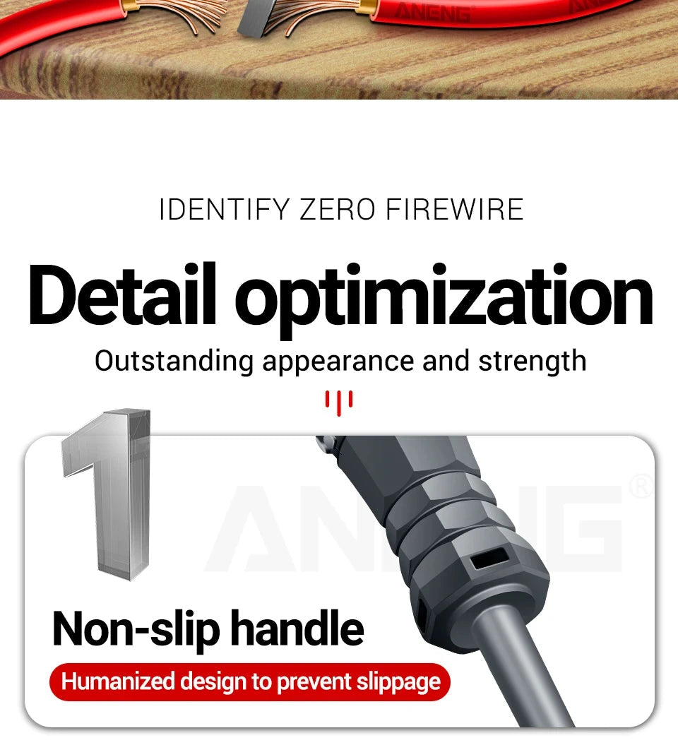 Multifunctional Electrician Test Screwdriver AC Non-contact Induction Test Pen Voltage Tester 70-600V Red Green Induction Lights Profi-Group