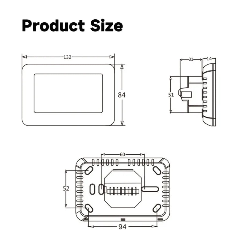 2024 New Smart Thermostat Tuya WiFi Temperature Controller Electric Floor Heating Plumbing LCD Display for Alice AlexaGoogleHome Profi-Group