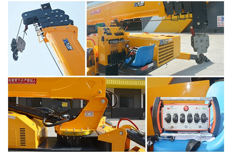 Spider Crane 1T 3T 5T Electric Mini Spider Crane Hydraulic Telescopic Boom Crawler Lifting Equipment for Building Industrial Use Profi-Group