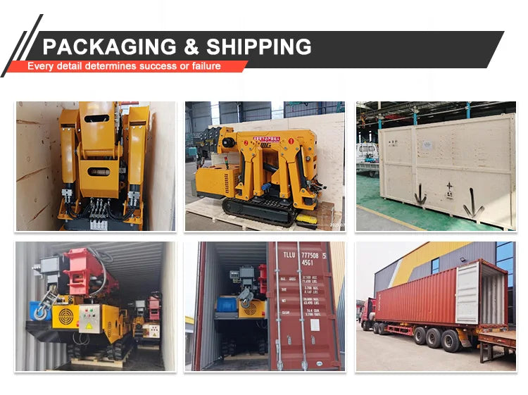 Spider Crane 1T 3T 5T Electric Mini Spider Crane Hydraulic Telescopic Boom Crawler Lifting Equipment for Building Industrial Use Profi-Group