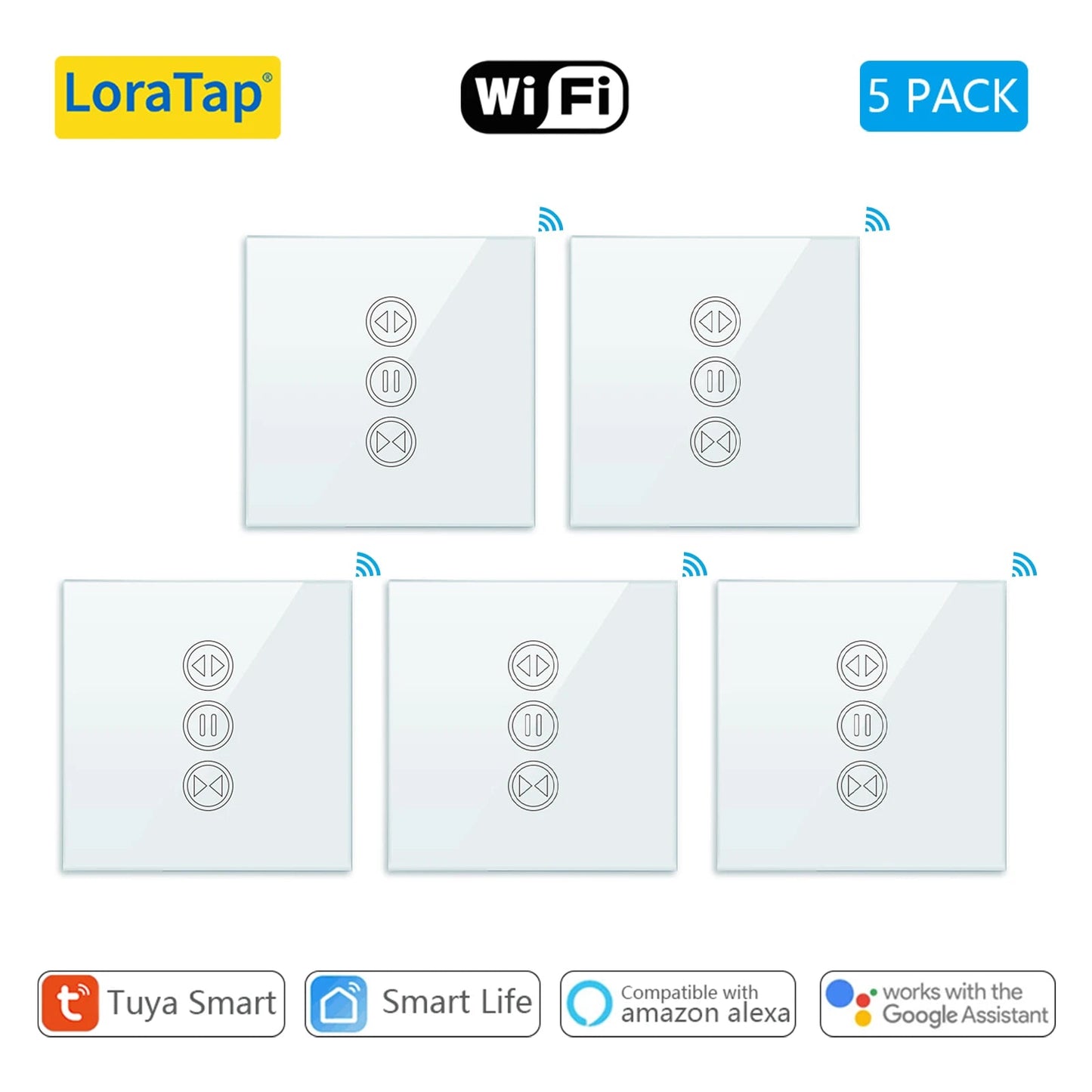 Smart WiFi Curtain Blinds Switch for Roller Shutter Electric Tubular Motor Google Home Alexa Echo Smart Home App Timer Profi-Group