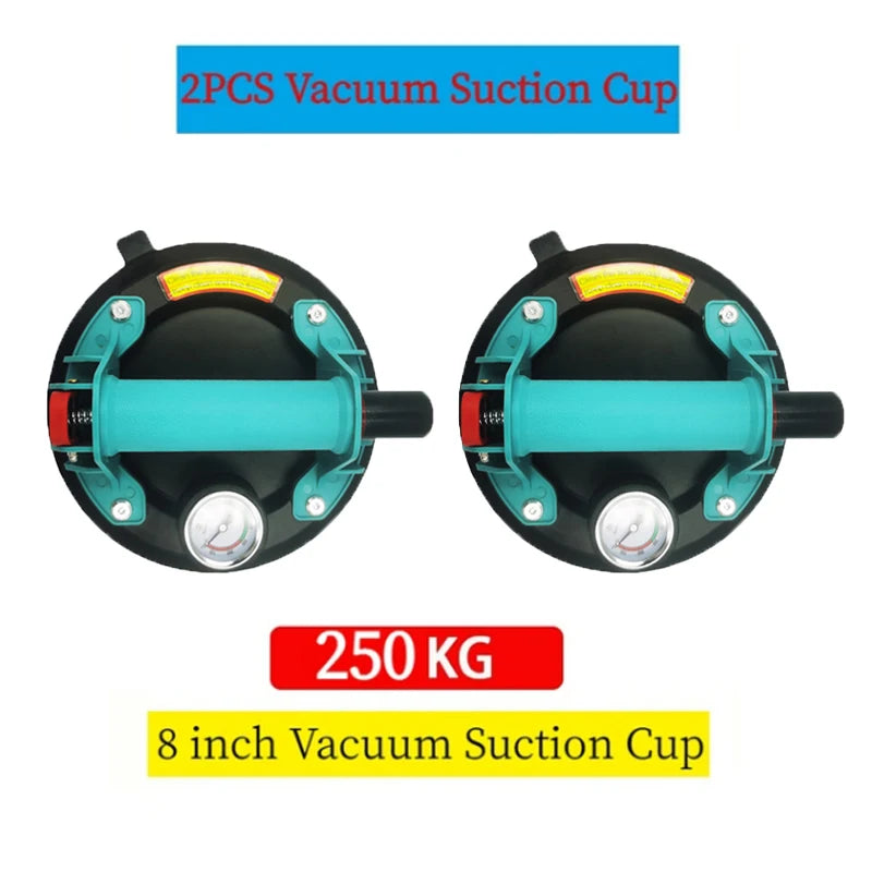 2PCS 1PCS 8 Inch Vacuum Suction Cup 250kg Air Pump Ventosas