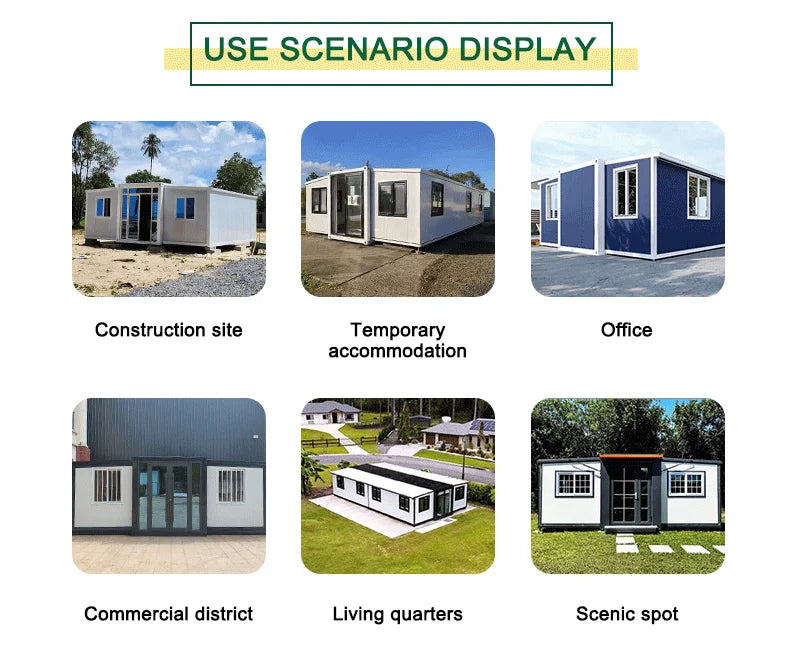 YG 2-6 Bedrooms Full Bathroom Second Floor Duplex Room Steel Folding 20ft 30ft 40ft Extendable Container House Profi-Group
