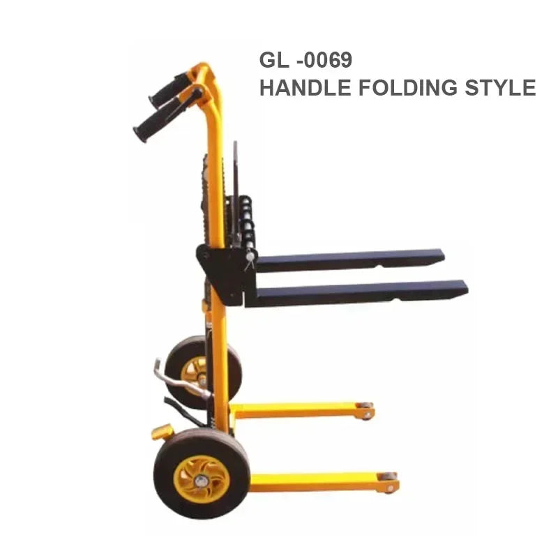 200kg load-bearing forklift, portable manual handling stacker, light and small household lift truck, hydraulic unloading Profi-Group