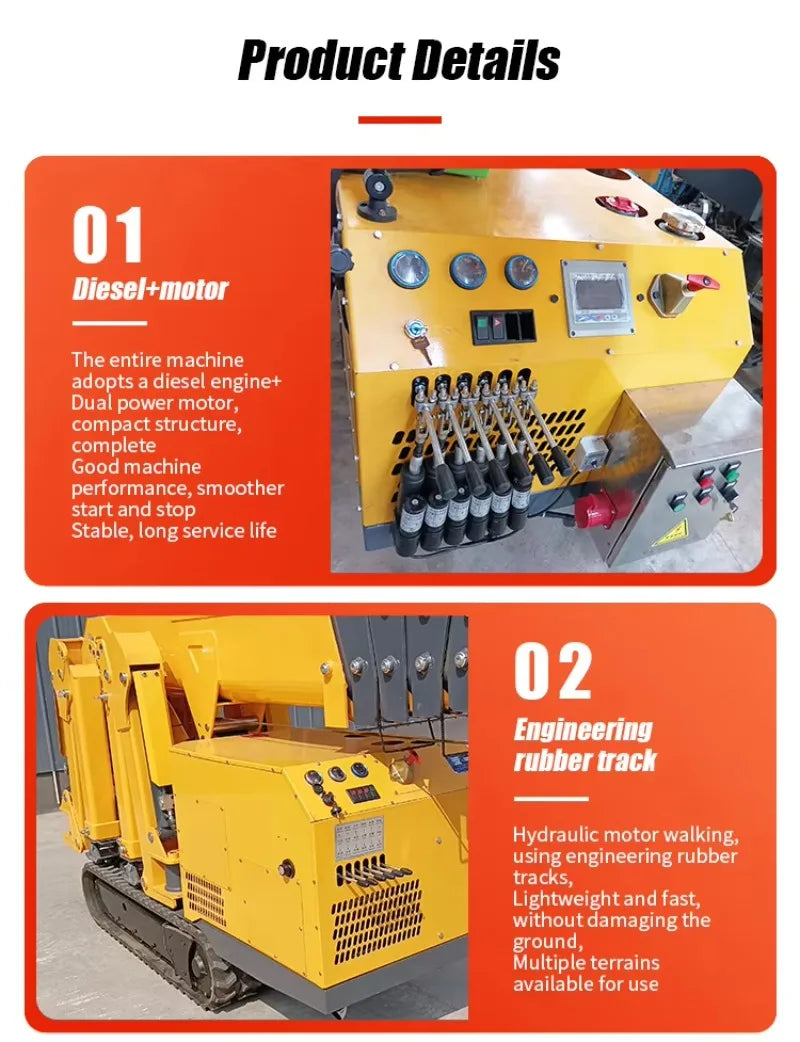 USA Europe Factory Spider Crane 5ton 8ton Spider Crane Profi-Group