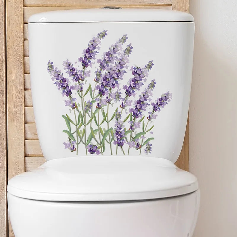 Green Plant Leaves Bathroom Toilet Sticker WC - Profi-Group