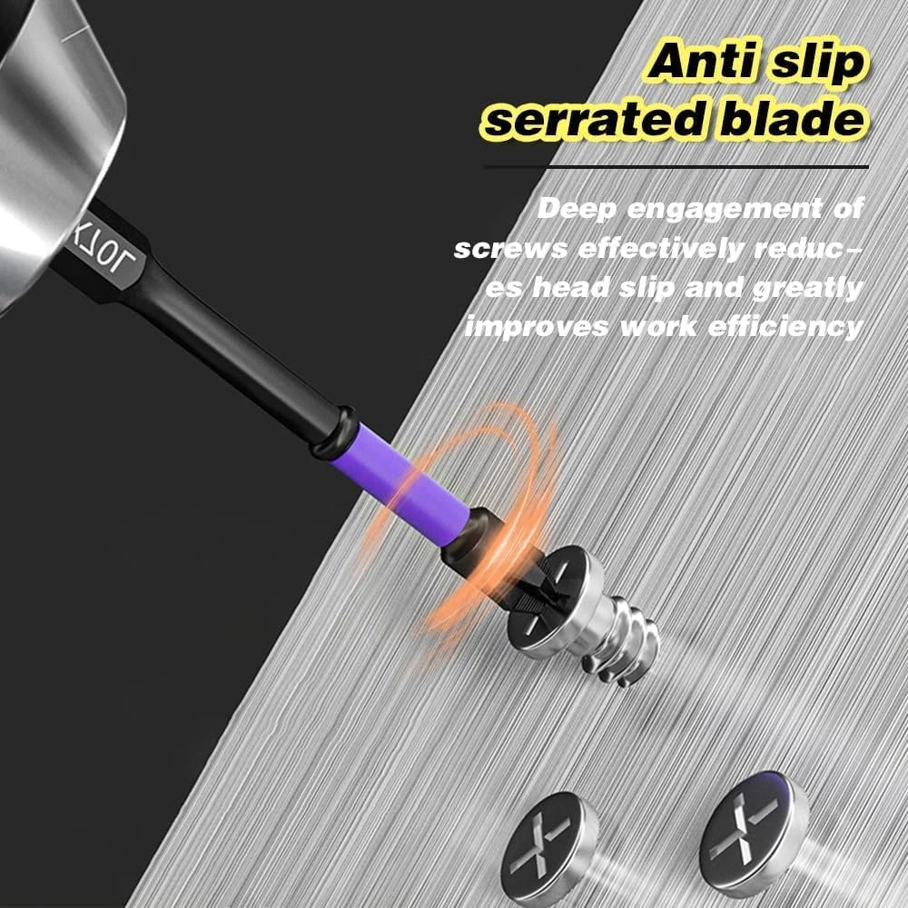 6/12 Pcs Magnetic Screwdriver Bits Non-slip Shockproof Phillips Impact Bits Hex Shank Alloy Steel Bits Suitable for Power Tools Profi-Group