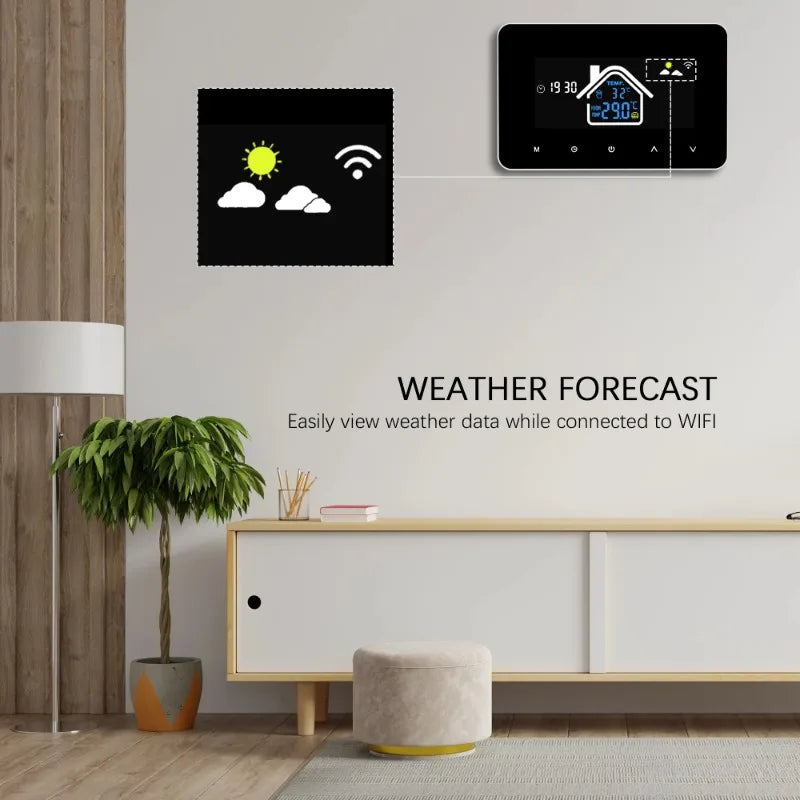 2024 New Smart Thermostat Tuya WiFi Temperature Controller Electric Floor Heating Plumbing LCD Display for Alice AlexaGoogleHome Profi-Group