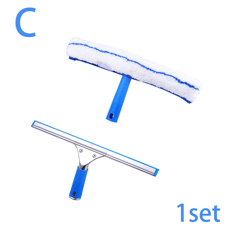2/1Pcs 35CM Window Cleaning Combo Squeegee & Microfiber Window Washer Shower Squeegees Window Glass Wiper Cleaning Tool Profi-Group