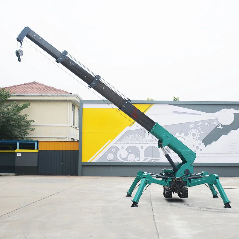 Spider Crane 1T 3T 5T Electric Mini Spider Crane Hydraulic Telescopic Boom Crawler Lifting Equipment for Building Industrial Use Profi-Group
