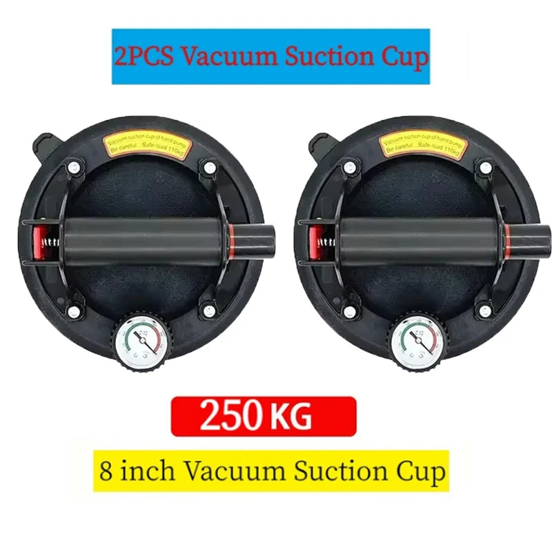 2PCS 1PCS 8 Inch Vacuum Suction Cup 250kg Air Pump Ventosas