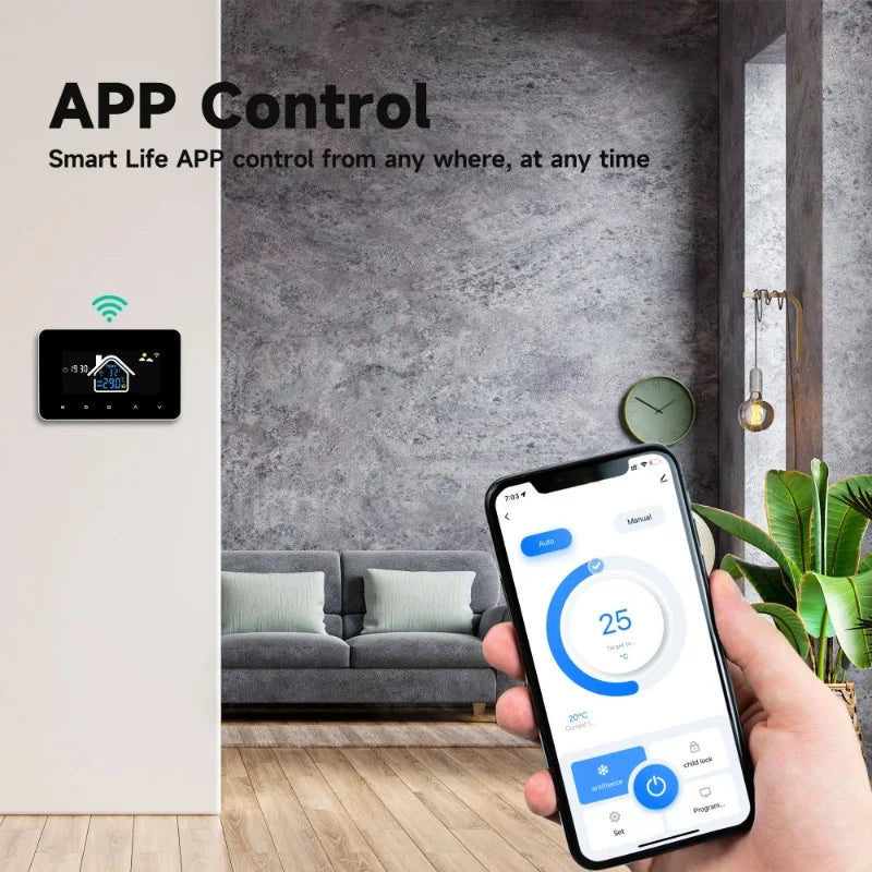 2024 New Smart Thermostat Tuya WiFi Temperature Controller Electric Floor Heating Plumbing LCD Display for Alice AlexaGoogleHome Profi-Group
