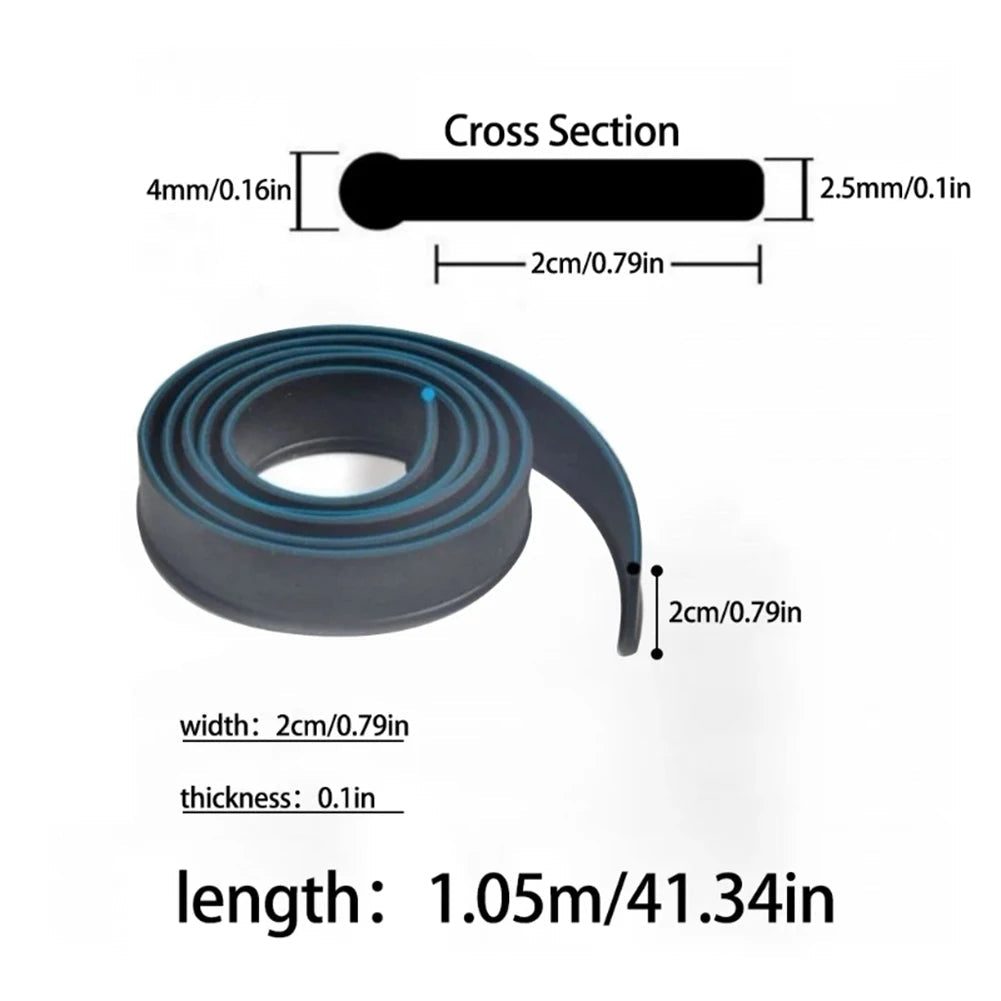 Glass Squeegee Refills Replacement Squeegee Rubber Glass Cleaning Profi-Group