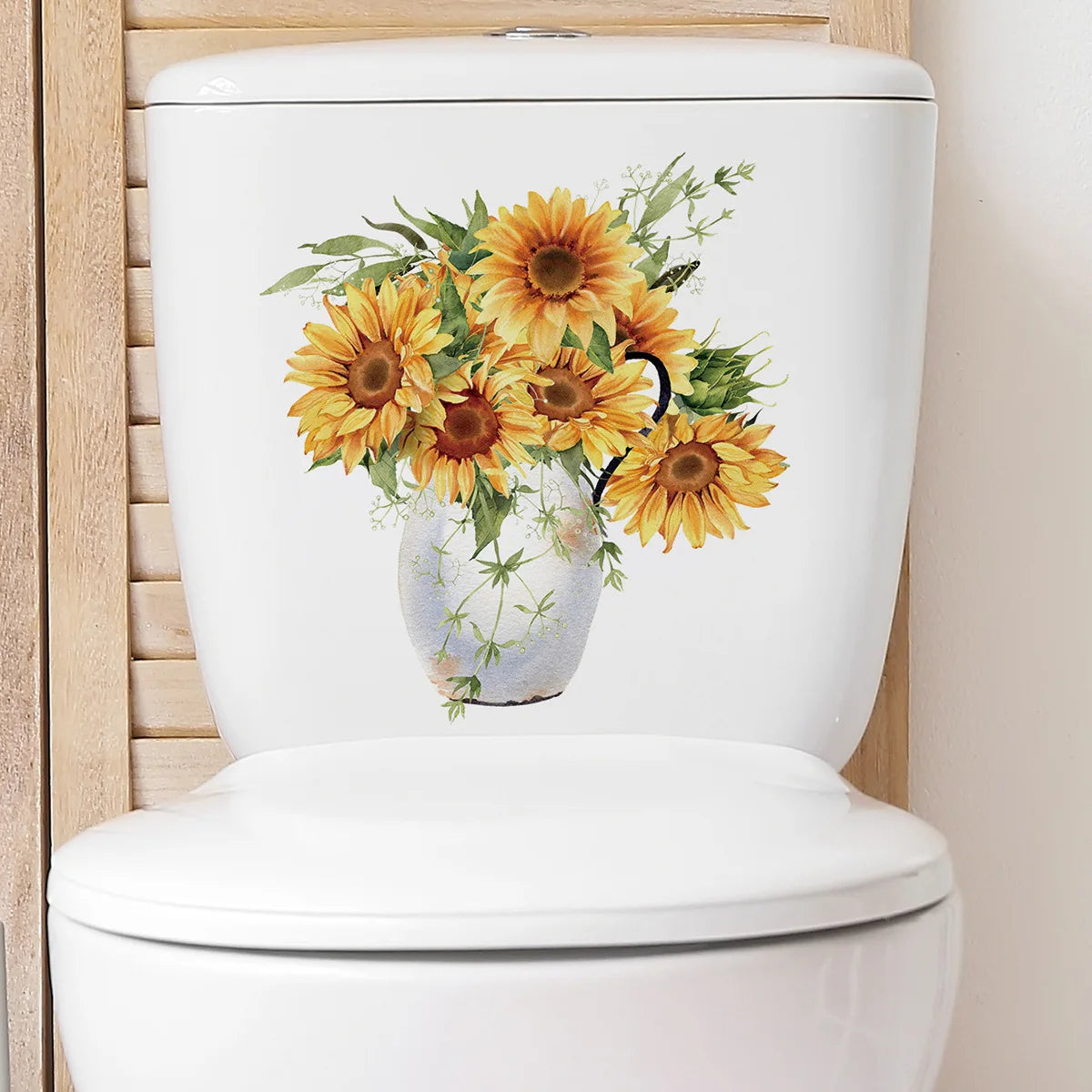 Green Plant Leaves Bathroom Toilet Sticker WC - Profi-Group