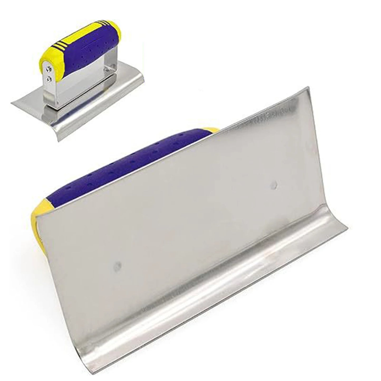 Stainless Steel Corner Trowels corner tool Plastering Trowel Concrete Trowel Drywall Tool Rubber Handle Corner Shaping Trowel