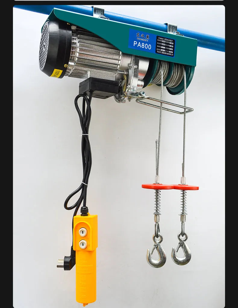 Double drum electric hoist 220v electric lifting scaffold automatic lifting mobile platform small motor