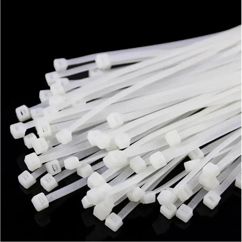 1000/100Pcs Nylon Cable Ties Self-locking Cord Ties Straps Adjustable Cables Fastening Loop Home Office Wire Zip Ties Wholesale Profi-Group