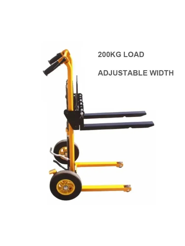 200kg load-bearing forklift, portable manual handling stacker, light and small household lift truck, hydraulic unloading Profi-Group