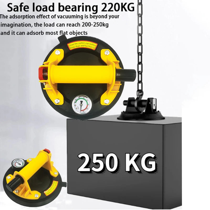 2PCS 1PCS 8 Inch Vacuum Suction Cup 250kg Air Pump Ventosas