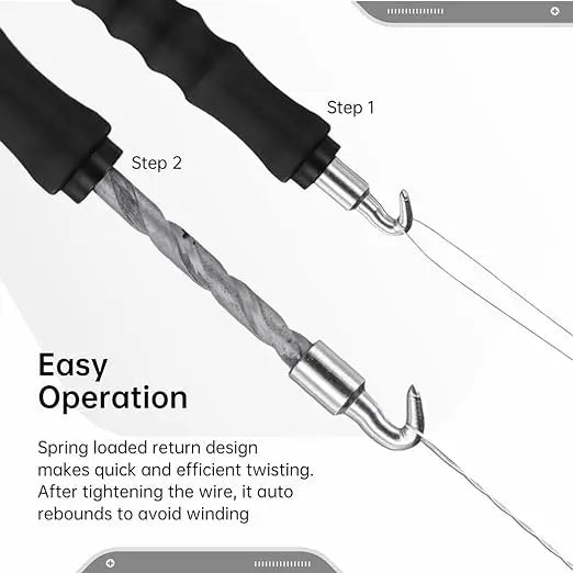 2024 New Semi-Automatic Rebar Tying Machine Wire Knoting Pliers Straight Pull Bar Binding Hook Construction Site Winding Tool - Profi-Group