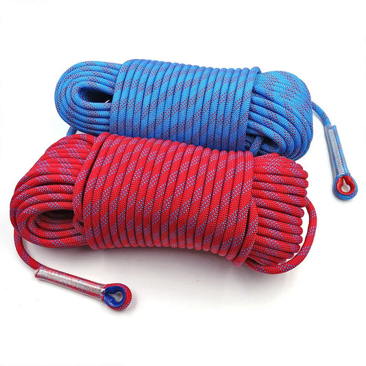 50m Outdoor Static Rock Climbing Rope 10mm Tree Wall Climbing Equipment Gear Survival Fire Escape Rescue Safety Rope 10m 20m 30m - Profi-Group