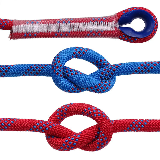50m Outdoor Static Rock Climbing Rope 10mm Tree Wall Climbing Equipment Gear Survival Fire Escape Rescue Safety Rope 10m 20m 30m - Profi-Group