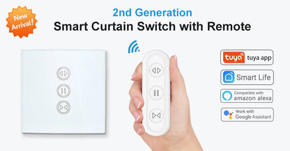 Smart WiFi Curtain Blinds Switch for Roller Shutter Electric Tubular Motor Google Home Alexa Echo Smart Home App Timer Profi-Group