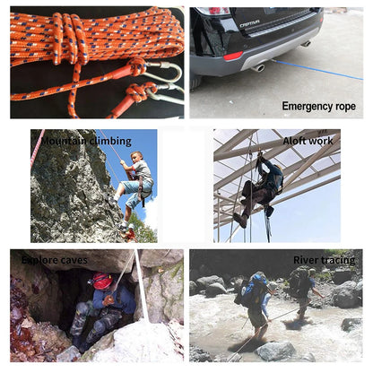 Desert&Fox Emergency Rope 10m/20m/30m/50m Wear Resistant 9mm Diameter