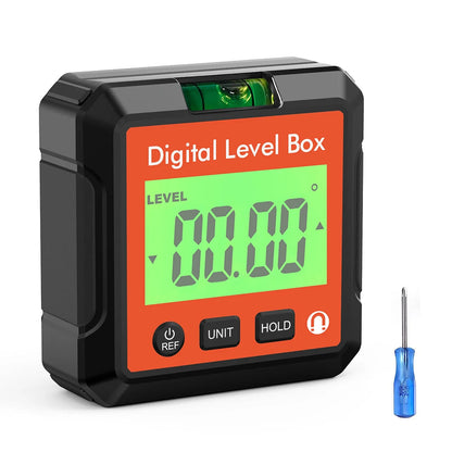 Digital Angle Gauge Magnetic Protractor Inclinometer Level Angle Finder Angle Cube Level Box With Magnes And Backlight Profi-Group