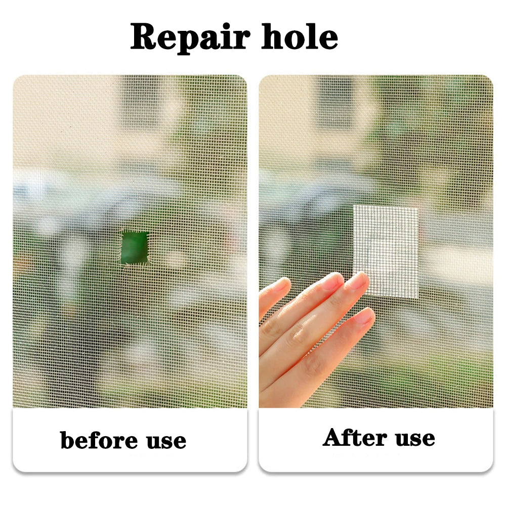 1ps Easy-to-Apply Waterproof Window Screen Repair Tape – Keep Mosquitoes Out with Our Anti-Insect, Self-Adhesive Mesh Patch Profi-Group
