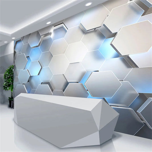 Customized mural 3D three-dimensional geometric wallpaper Profi-Group