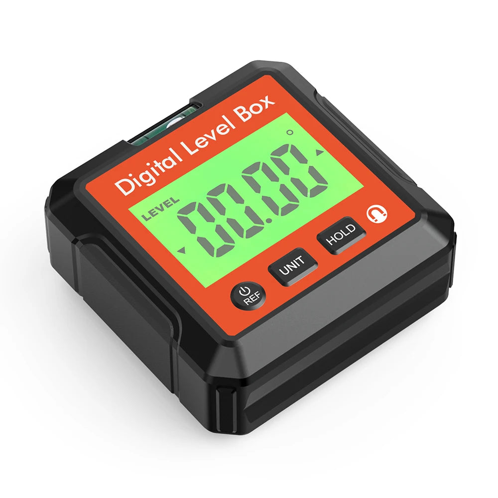 Digital Angle Gauge Magnetic Protractor Inclinometer Level Angle Finder Angle Cube Level Box With Magnes And Backlight Profi-Group