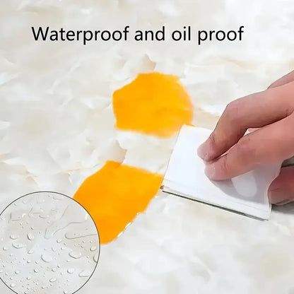 Marble Wallpaper, Oil-proof Heat-resistant Self Adhesive Wallpaper For Kitchen, Furniture Decor, Luxury Champagne White