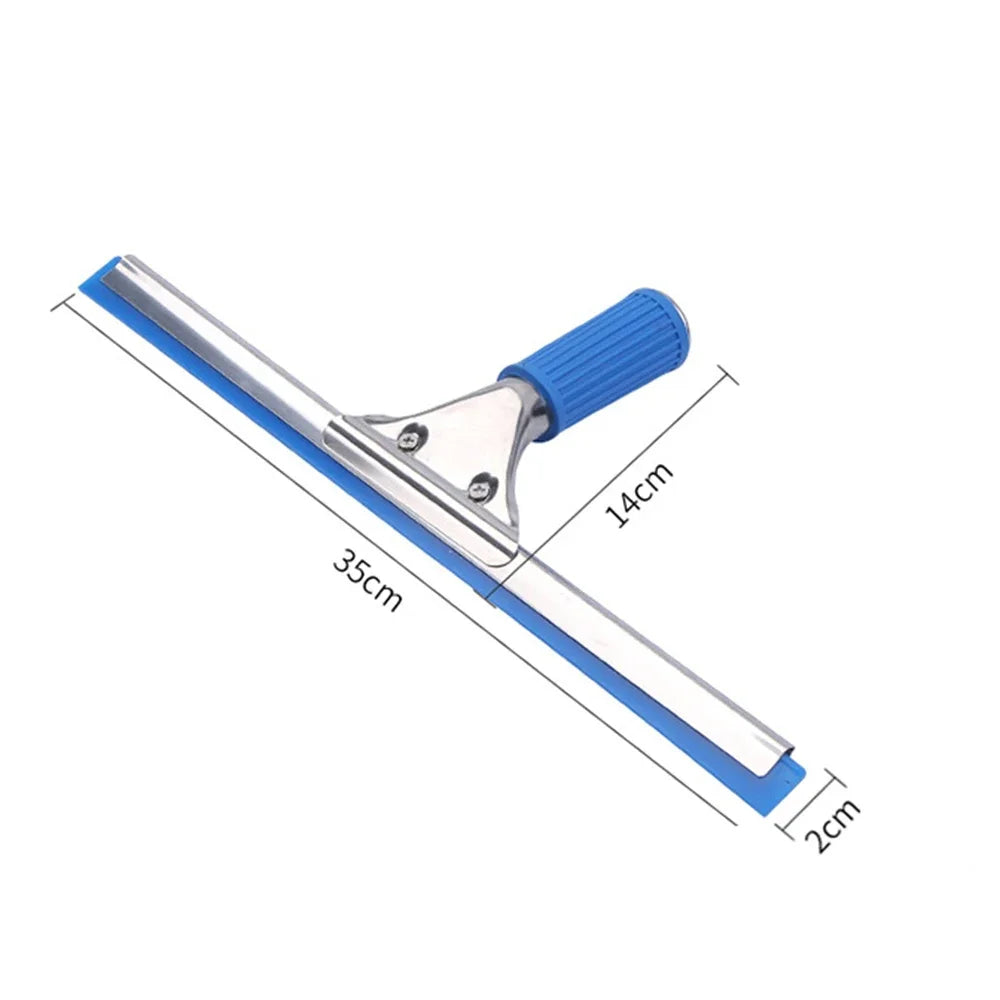 15/25/35/45cm Blue Window Glass Cleaning Squeegee Blade Wiper Cleaner Home Shower Bathroom